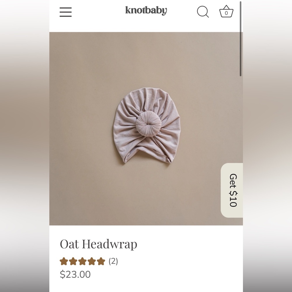 Knot Baby Headwrap Turban Bundle of 2 Toddler Size - Picture 3 of 5